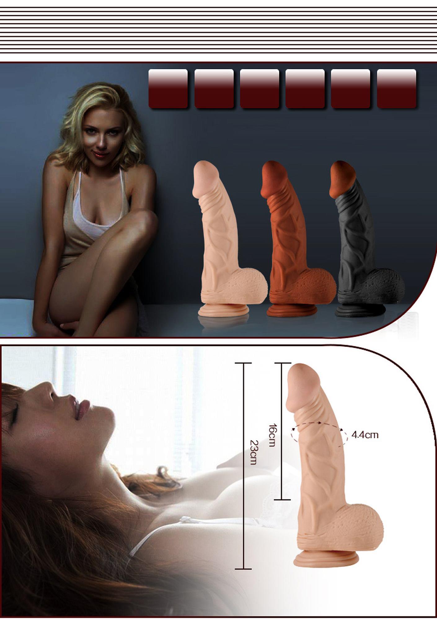 Wibrator 9" real extreme vibrating dildo flesh