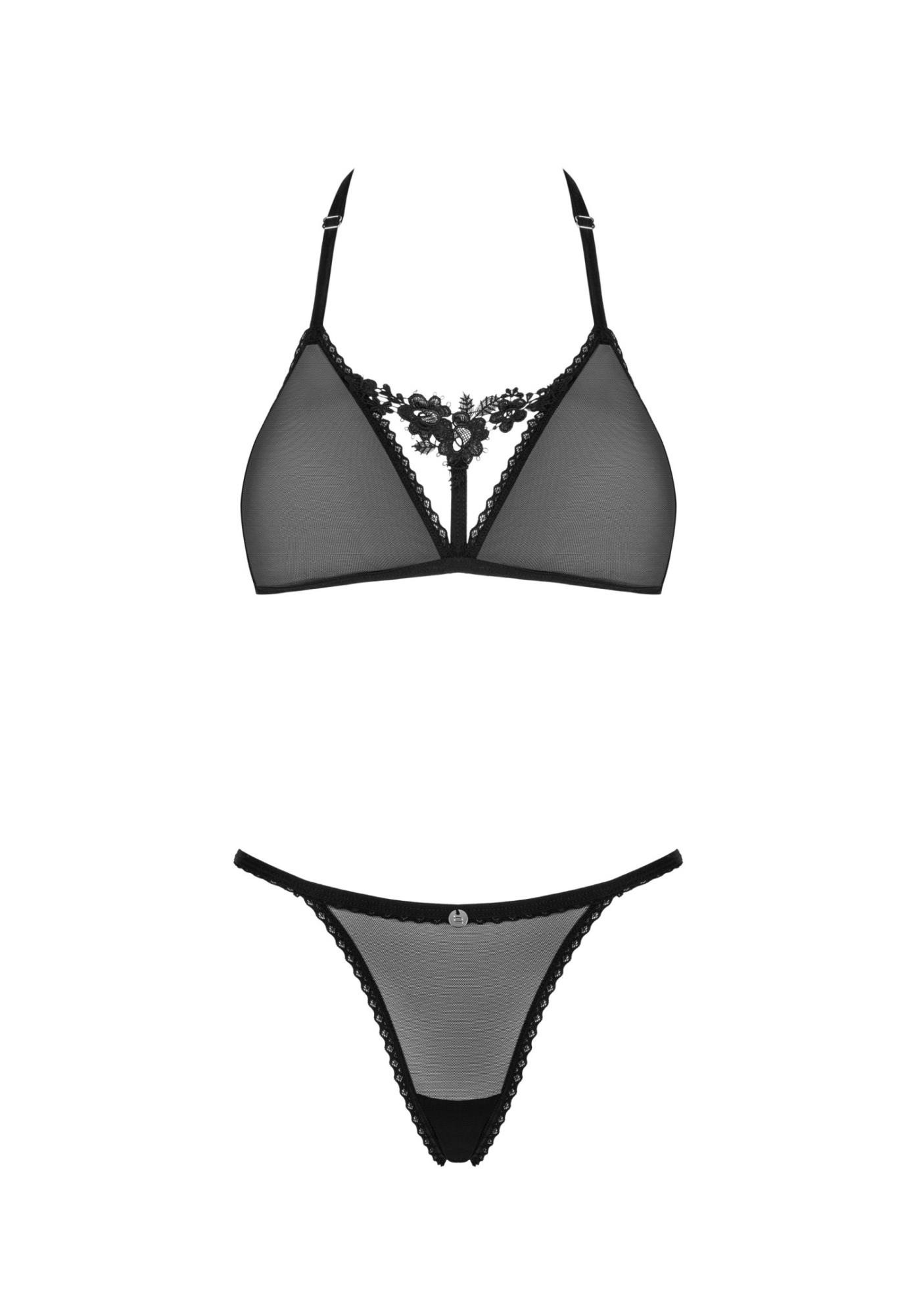 Celia noir komplet 2-częściowy  xs/s