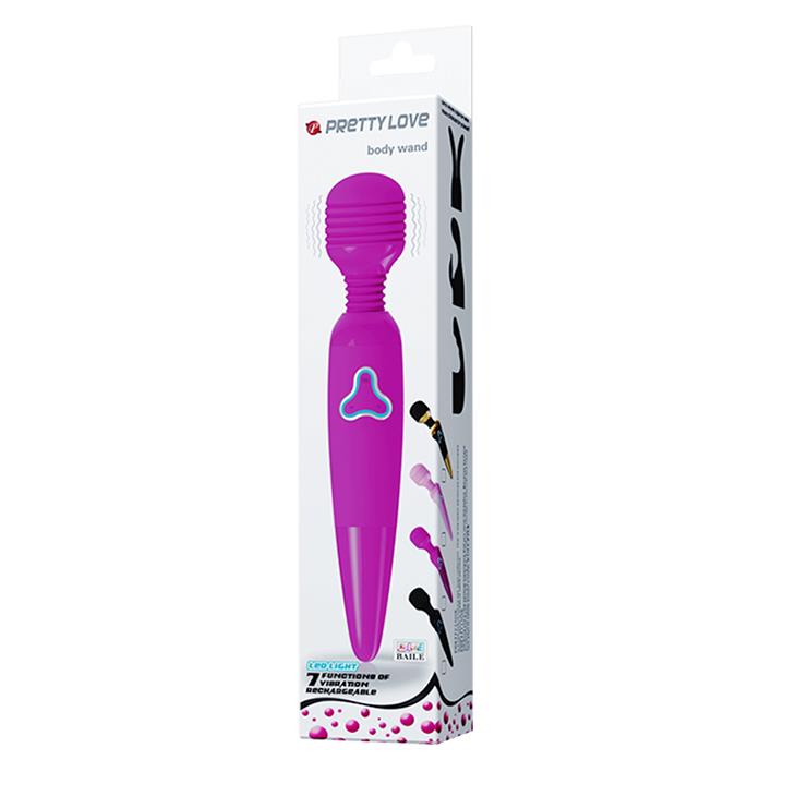 Masażer łechtaczki Pretty love - body wand black 7 funkcji